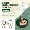 New Golf Hat Clip with Magnetic Golf Ball Marker 25mm Coin Middle Finger Design Golf Position Markers Hot Sale