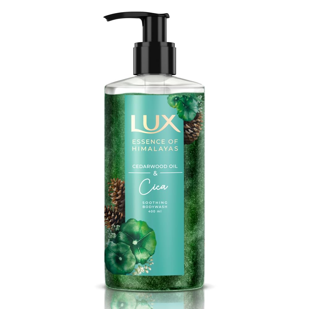 Lux Essence Of Himalayas Soothing Body Wash With Cedarwood Oil And Cica 400 Ml Gentle Natural Skin Cleanser