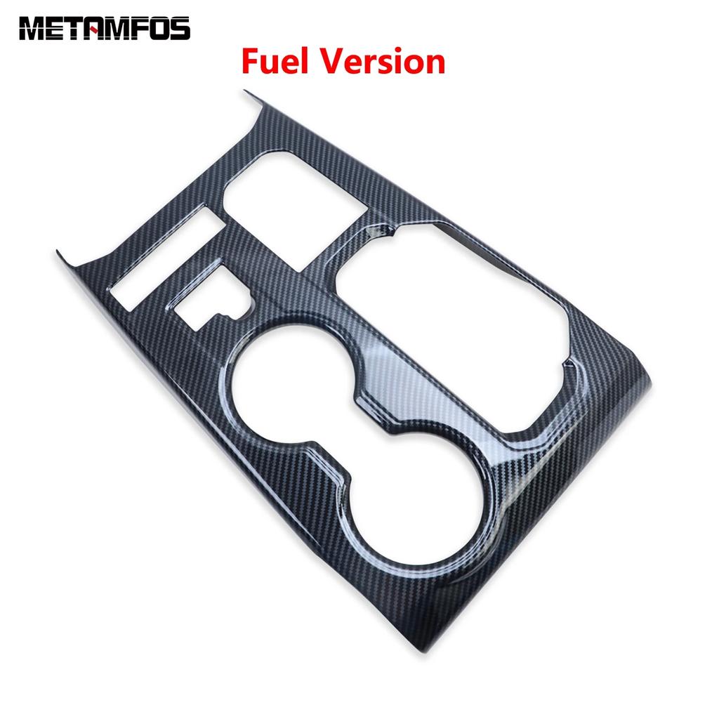 Accessories For Toyota Highlander Kluger XU70     Carbon Fiber Center Console Gear Shift Box Trim Cup Holder