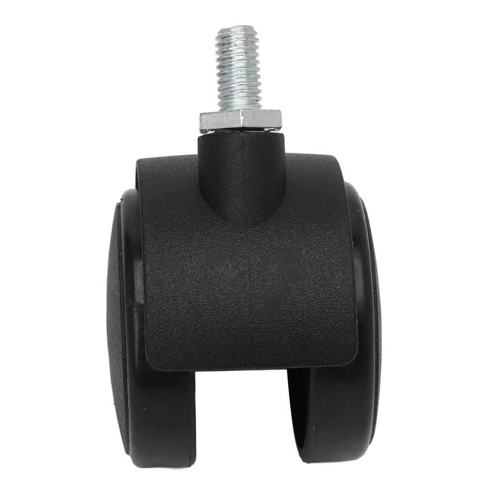 4pcs Swivel Caster Wheels 360 Degree Rolling Uniform Force Double Wheel Design Caster Wheels for Desks Cabinets Shelves