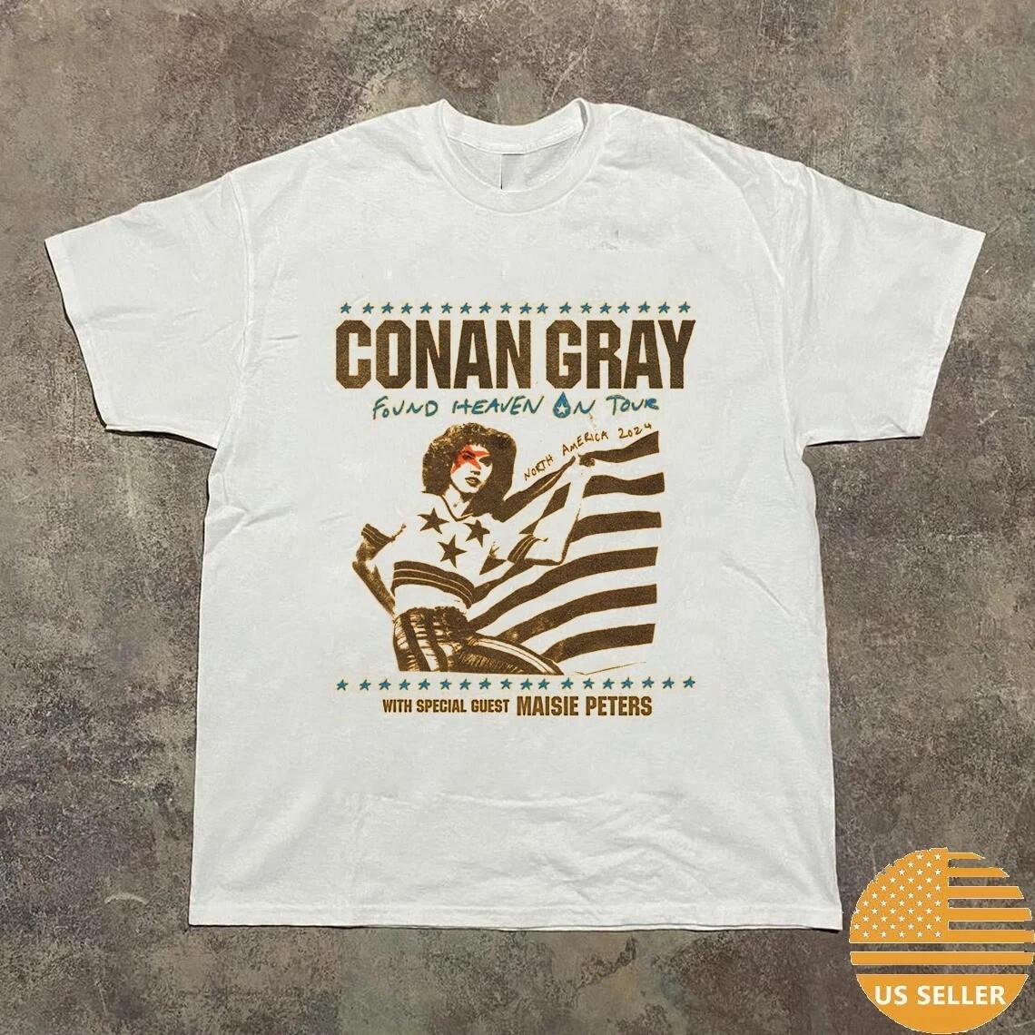

Conan Gray Global Found Heaven On Tour 2024 T shirt Full Size S-5XL S разноцветный