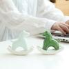 Simple and creative ceramic rocking horse ornament coffee table tea pet decoration study desk bedroom TV cabinet soft decoration