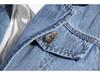 2024 Women's Two-Piece Fashion Set: Irregular Denim Vest with Puff Sleeve Shirt