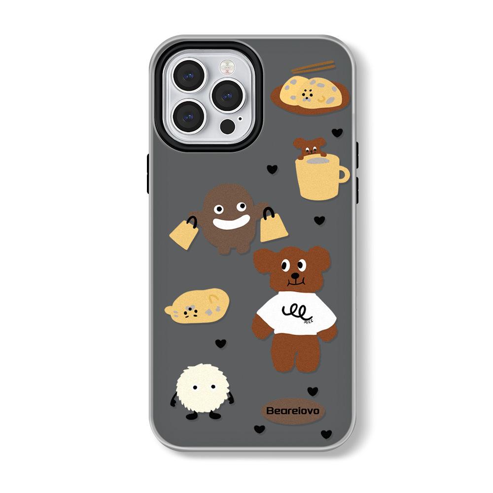 

Чехол Zhitai Jelly для Apple iPhone 11/12/14 Pro Max/15 Pro с мультяшным дизайном и ремешком на руку iPhone X / XS