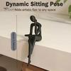 Versatile Decorative Figurine Abstract Art Thinker Statue, 3D Printed Reading Figurine, Modern Bookshelf Decor Sculpture for Living Room, Office,