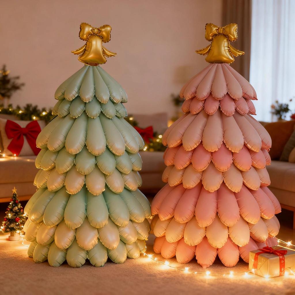 Halloween Christmas Tree Stand Aluminum Foil Balloon Decoration for Shopping Malls and Kindergartens