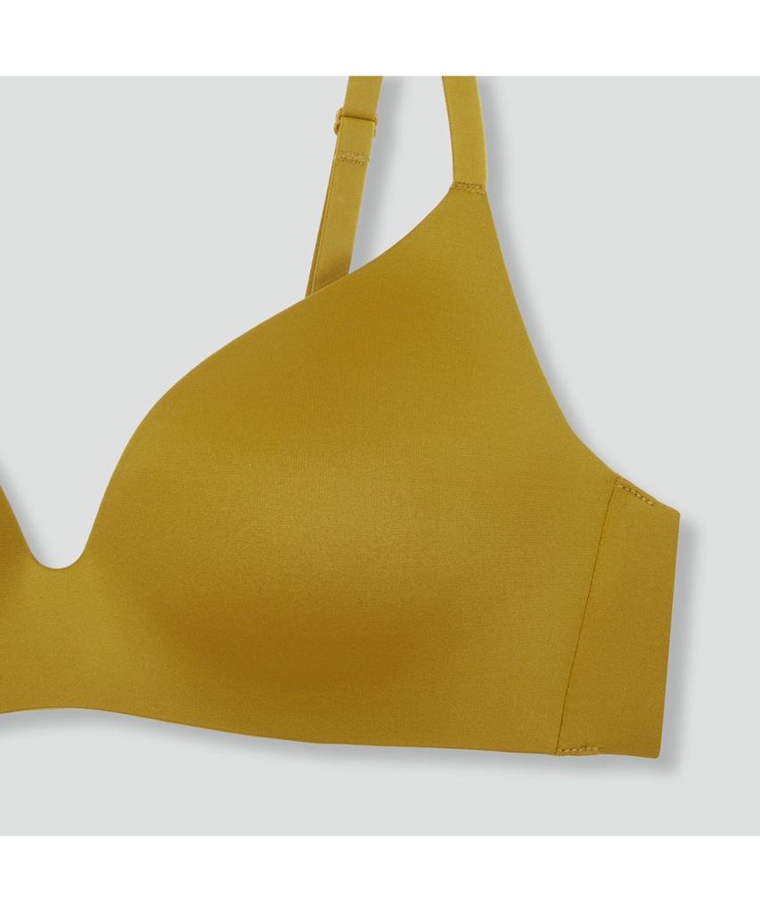 Jaju Women'S Perfect No-Line One-Mold Bra_Mustard