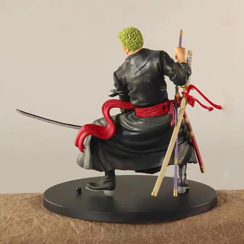 Anime figurka One Piece Akční Roronoa Zoro Třínožový Sběratelský Model Hračky Panenky pro Děti Dárky Dekorace
