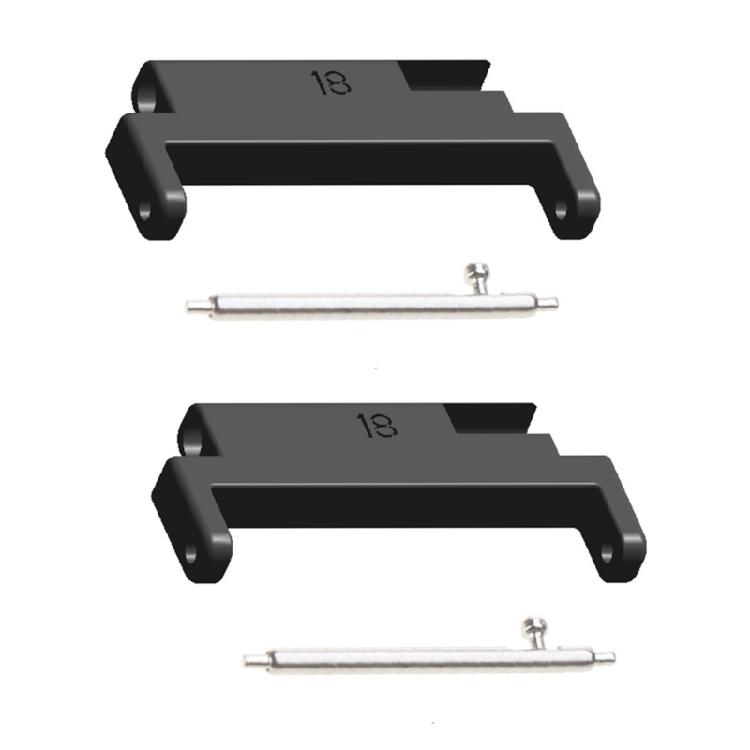 For 18mm-20mm Straps Metal Link Lugs Connector Adapter Bracelets 1 Pair