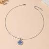 Women's Titanium Steel Evil Eye Necklace - Niche Luxury Clavicle Chain, Versatile Jewelry