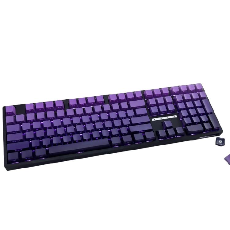 Purplee Gradients Keycaps 134Keys Double Shot Side Print Backlit Keyset, Dye Sublimation, Widely for 60 80 61/64/68/75/87