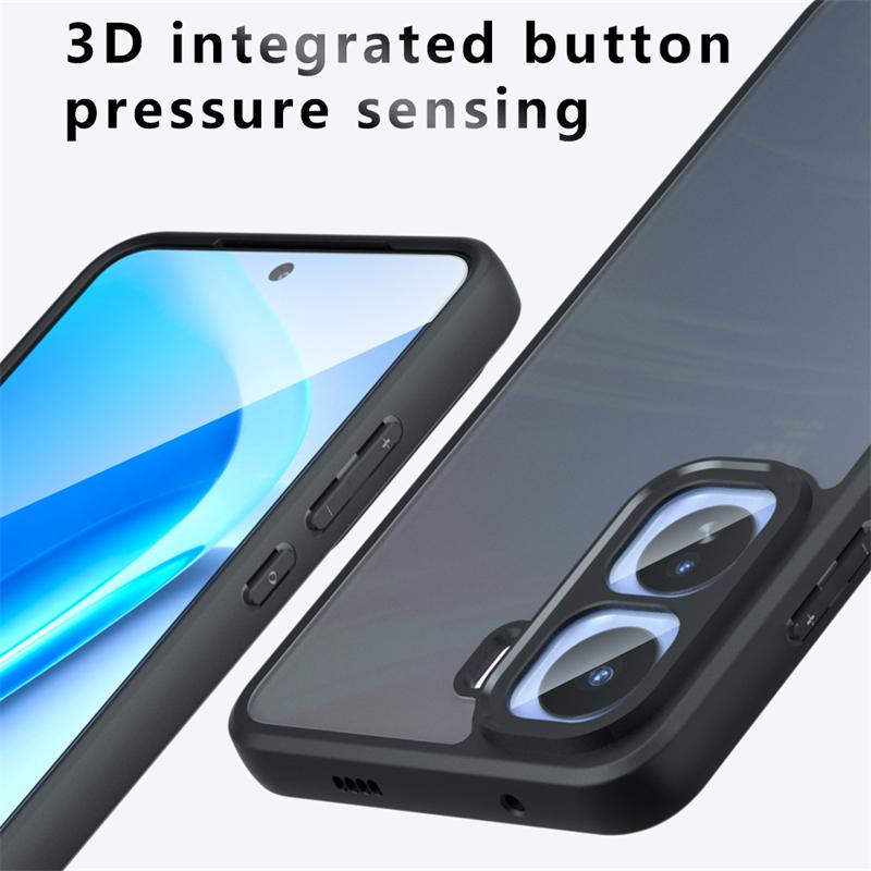 Translucent Matte Phone Case For Vivo iQOO Neo 11 Shockproof Matte PC Back Cover Vivo iQOO Neo 11 Case For Vivo iQOO Neo 11 Case