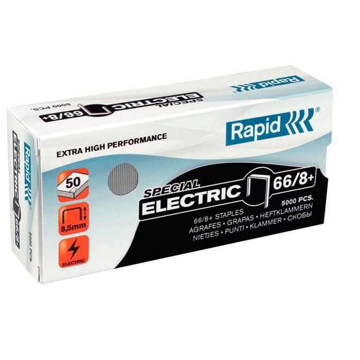 Agrafes - RAPID - Super Strong 66/8+ - Galvanisé - Pack De 5000 Pièces - Lot De 100