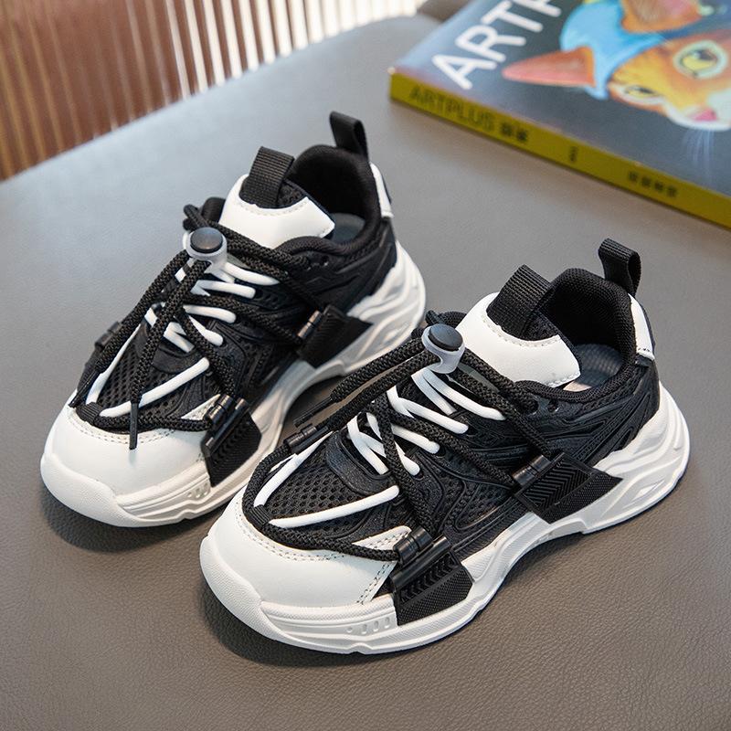 

Boys sports shoes wear-resistant trend 2025 dad shoes mesh breathable spring and autumn girls shoes new fashion sports 26