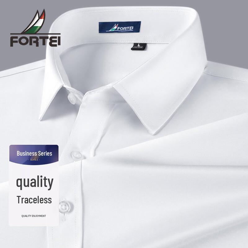Men s Stretch Breathable Long-Sleeve Solid Color Shirt XL