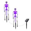 Halloween Party Decoration 3D Skeleton Solar Garden Lamp, Spooky Human Pathway Outdoor Decorations Lights, Waterproof Resin Stake Lights for Yard Lawn