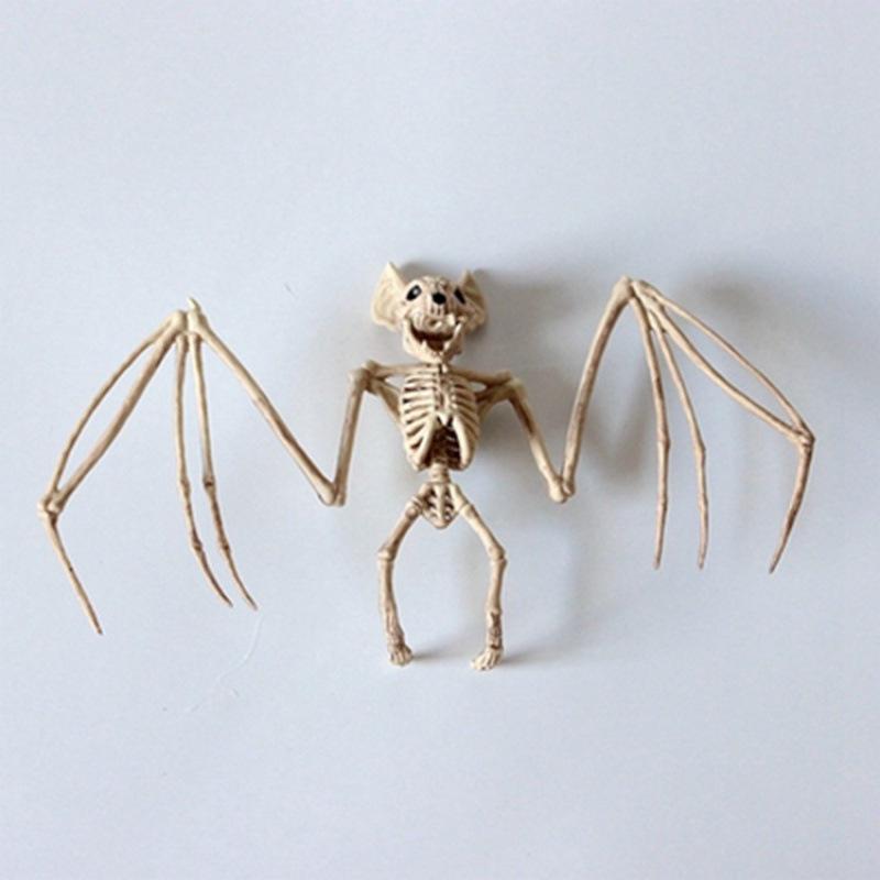 Halloween Skeleton Animal Set: Bat, Spider, Scorpion, Mouse, Snake, Toad & Haunted House Props