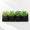 4PCS Felt Wall Plant Bag Reusable Plant Grow Bag Durable Hanging Grow Bag  Outdoor Gardening