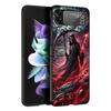 Death Grim Reaper Skull Scythe Black Phone Case For Samsung ZFlip7 ZFlip6 ZFlip5 ZFlip4 ZFlip3 5G Hard Protective Galaxy Z Flip