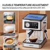 Coffee Machine MK-901 20Bar, Cappuccino Machine with Milk Cream Steam Stick, Semi-automatic Self-service Restaurant Gift