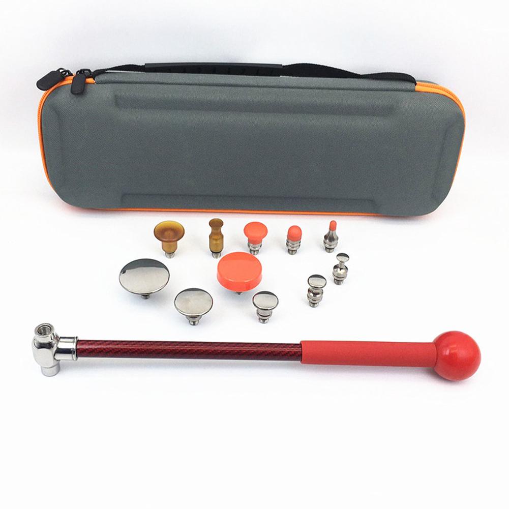 Paintless Body Dent Removal Tools Knockdown Tap Down Hammer Double-Faced Sheet Metal Leveling Hammer For Hail Damage Dent Repair
