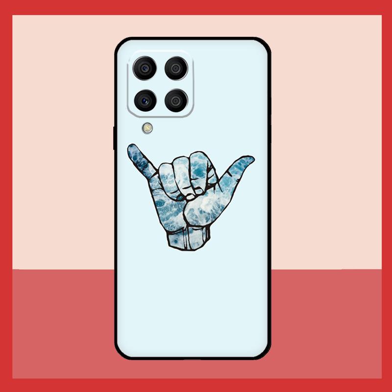 Surfer Surf Hang Loose Shaka Case For Samsung Galaxy M12 M52 M06 M16 M36 M56 M33 M15 M55 M31 M13 M14 M53 M32 M35 M34 M54