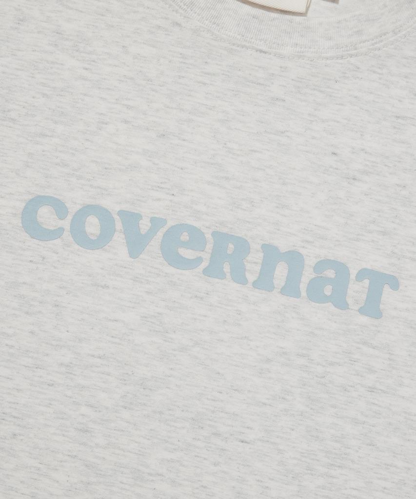 COVERNAT WOMAN Cool Cotton Cooper Logo T-Shirt Heather Grey