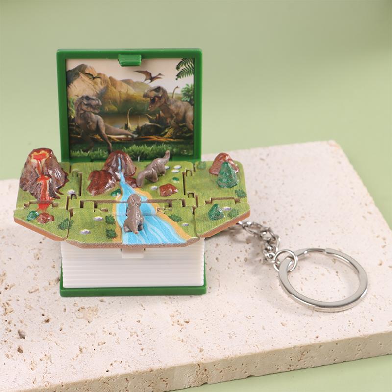 3D Magic Castle Mystery World Складная книга-брелок Pop Up Finger Handheld Game