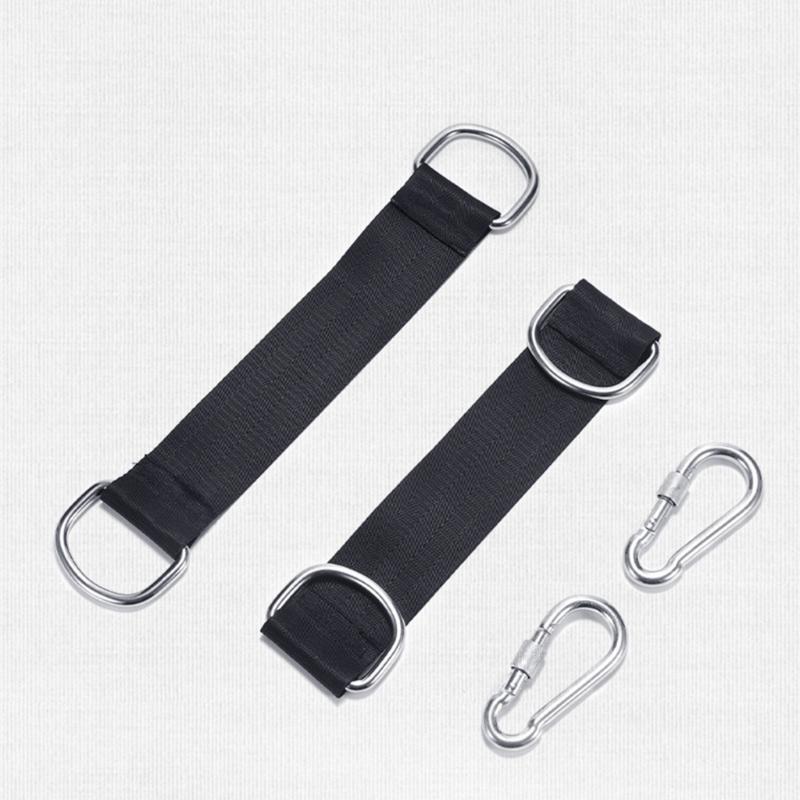 Tree Swing Hanging Hammocks Strap Regulable Rope with Strong Rings Buckles for Easy Attachments To Trees