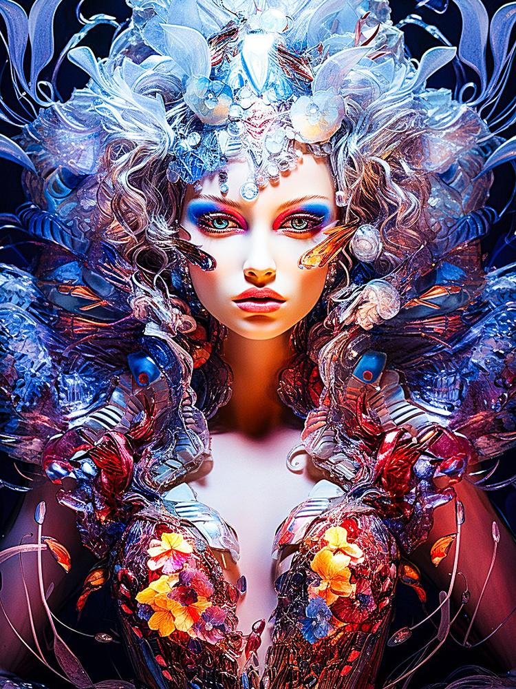 Diy 5d Diamond Painting Flower Fairy Full Mosaic Embroidery Beautiful Woman Rhinestone Picture Lady Jewelry Cross Stitch Kits