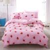 Set Biancheria da Letto Rosso Gatto Carino Copripiumino Federa Lenzuolo Ragazzo Bambino Adolescente Ragazza Set Copripiumino Misura King Queen Singolo