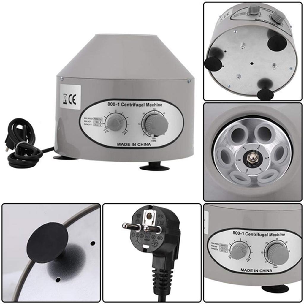 1pc Desktop Electric Lab Centrifuge Laboratory Medical Practice 4000rpm 6x20ml