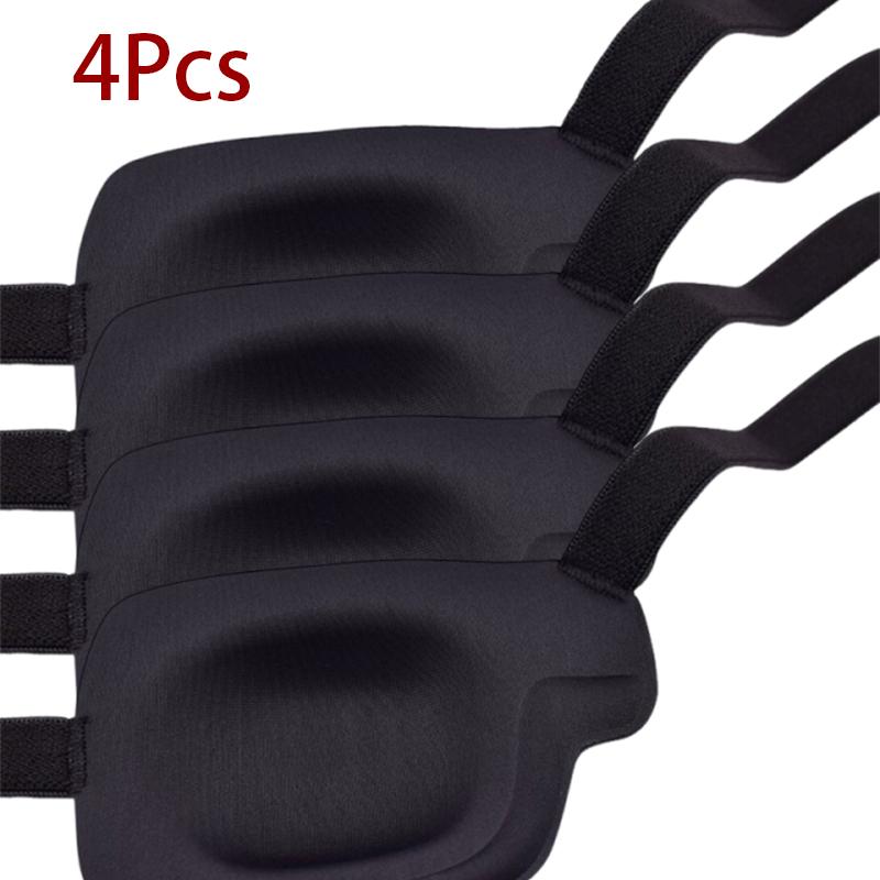 1/2/3/4/5PCS Black Single Eye Patch Adjustable 3D Foam Groove Eyeshades For Lazy Eyes Medical Use Concave Eye Patch