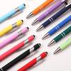 Metal Business Ballpoint 2 In 1 with Universal Touch Screen Stylus Pen School Office Supplies