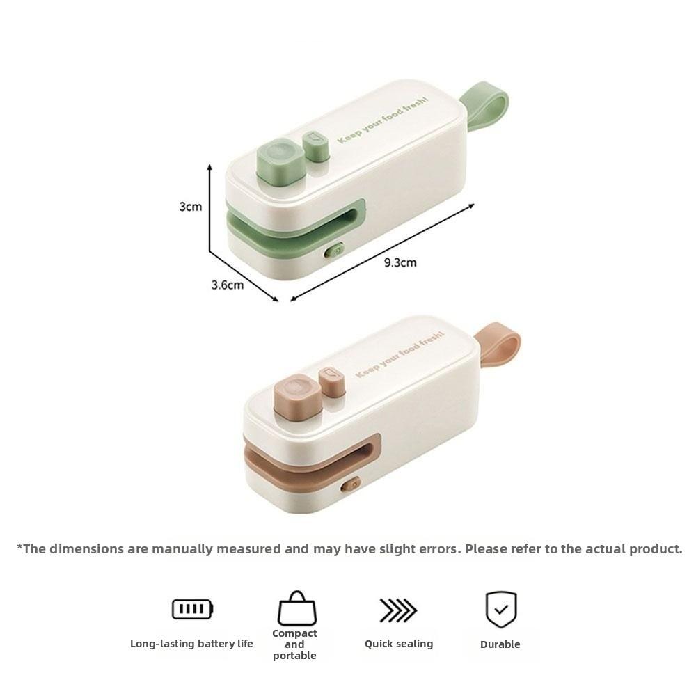 New Rechargeable Mini Sealing Machine Handheld Portable Magnetic Sealing Clip Snack Sealing Machine for Plastic Bag Snack Bag