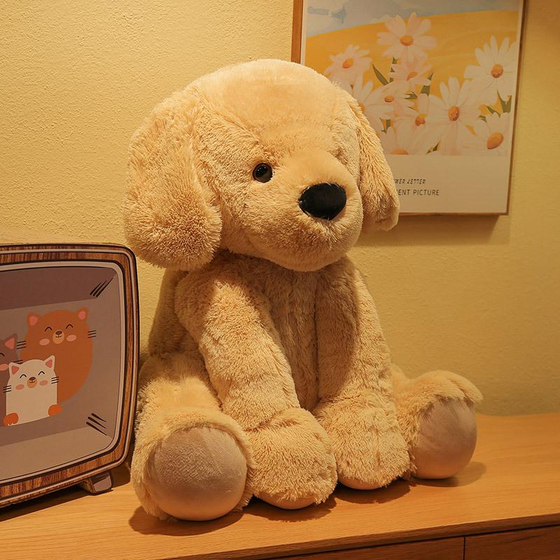 

Милая плюшевая игрушка-собака, имитирующая золотистого ретривера, кукла-собака-тедди, подушка для девочки, детский подарок на день рождения 60cm【1.58kg】