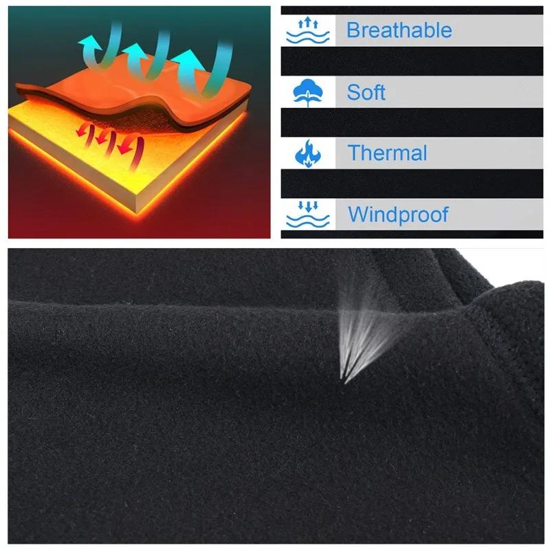 Winter Warm Polar Fleece Neck Gaiter Skiing Running Sport Scarf Face Mask Windproof Warm Head Cover Men Women Cycling Headwear