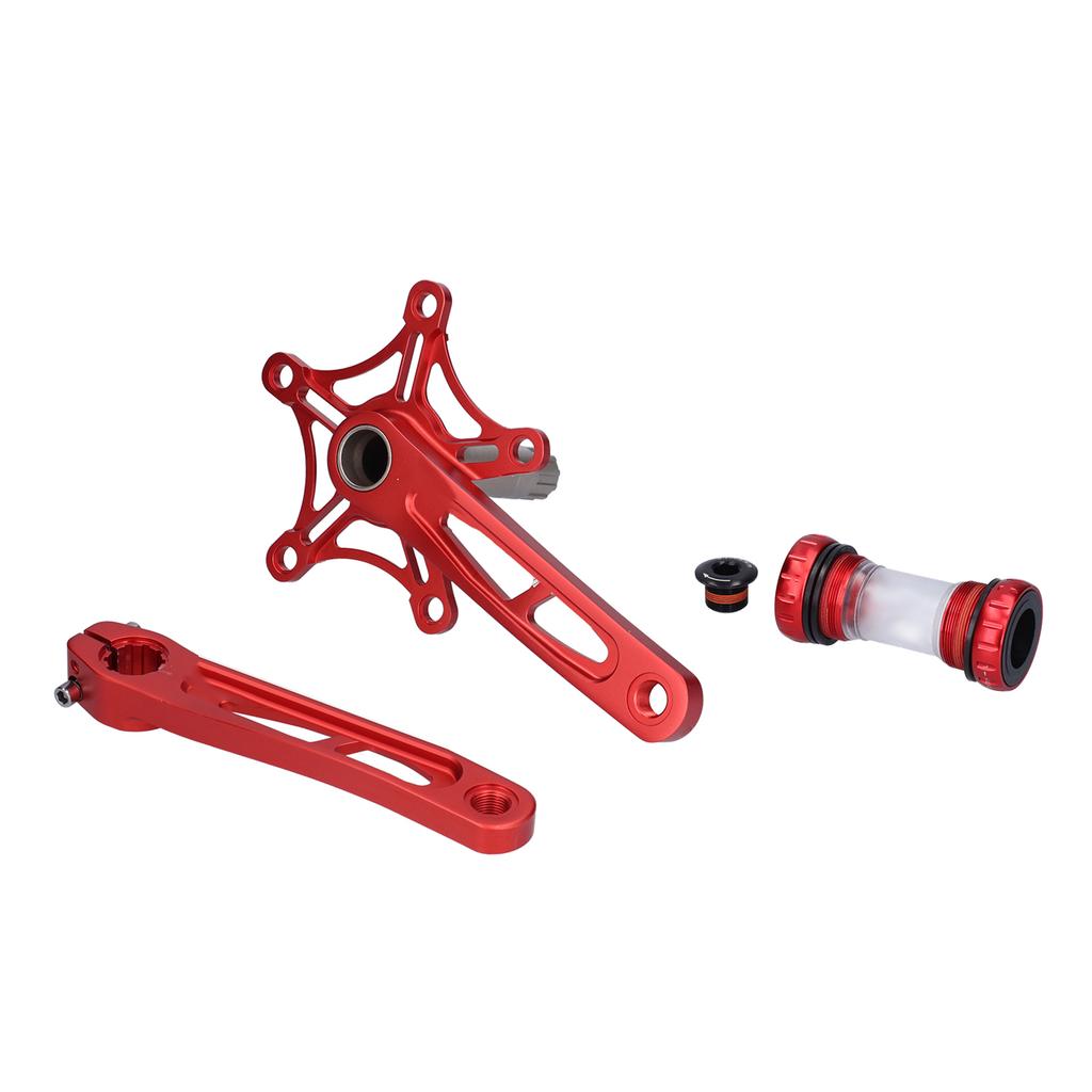 Road Bike OnePiece 130BCD Crankset Folding Bike Aluminum Alloy Hollow Crank Arm Set