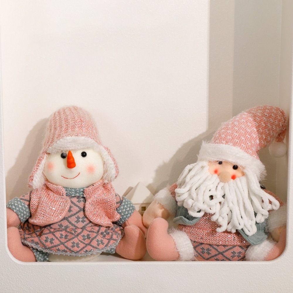 Cute Christmas Faceless Figurine Set Cartoon Rumpelstiltskin Small Ornament  Christmas Day