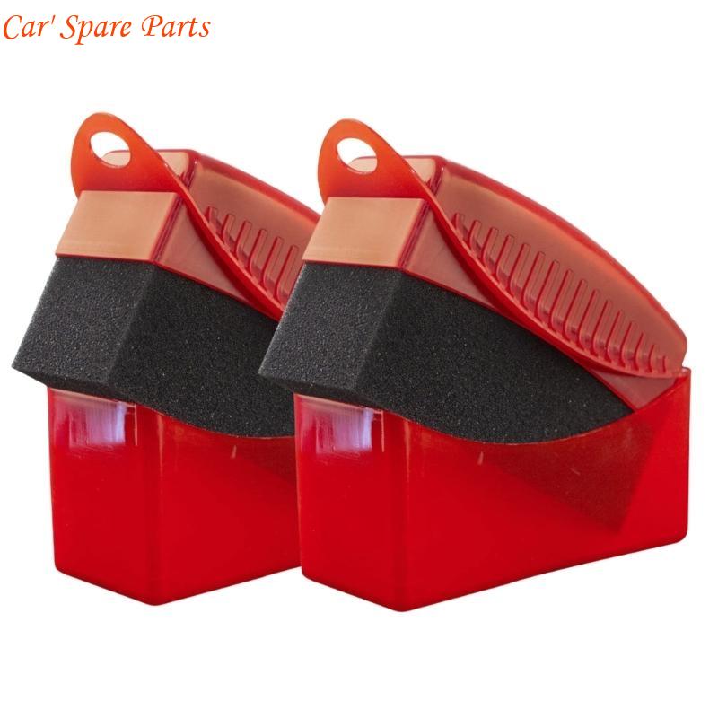 Y4UA Tire Gloss Applicator, Rectangular Wheel Cleaning Sponge Car Detailing Accessory