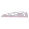 3245 Tailor Ruler High Accuracy Transparent Body Professional Plastic Multifunction Ruler for Costume Designing