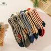 Fashion Women's Christmas Wool Socks Autumn Winter Vintage Thickened Socks Warm Soft Comfortable Socks