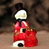 Christmas Figurines Resin Statue Seasonal Decorations Santa Claus Snowman Desktop Sculptures For Indoor Party Bookshelf Mantel