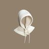 Style Hat Versatile Solid Color Warm Cover With Drawstring Hatscaps Knitted