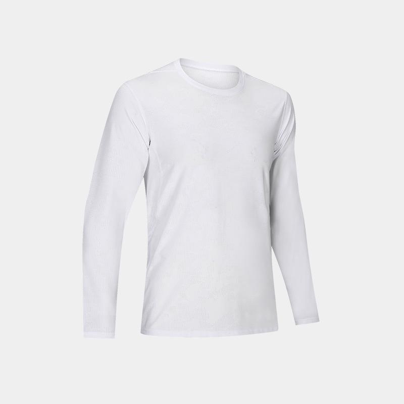 Brand Men's Quick-Dry Long Sleeve Sports T-Shirt - Loose Fit for Outdoor, Fitness, Basketball, Running