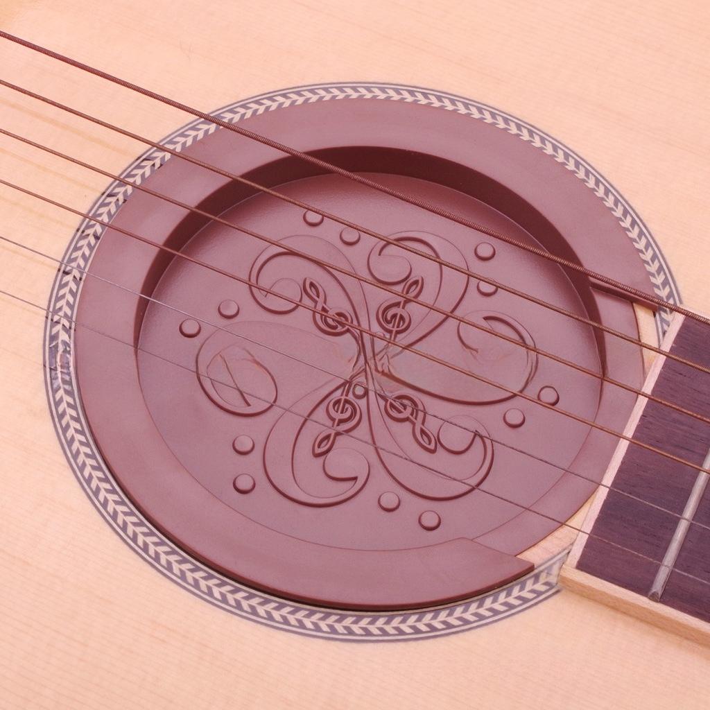 Folk and Classical Guitar Soundhole Cover 40/41-inch Large Soundhole Cover Feedback-Preventing Mute—No Disturbance To Neighbors