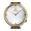 Westar Zing Crystal Accents Two Tone Stainless Steel White Mother Of Pearl Dial Quartz 00135CBN111 Womens Watch