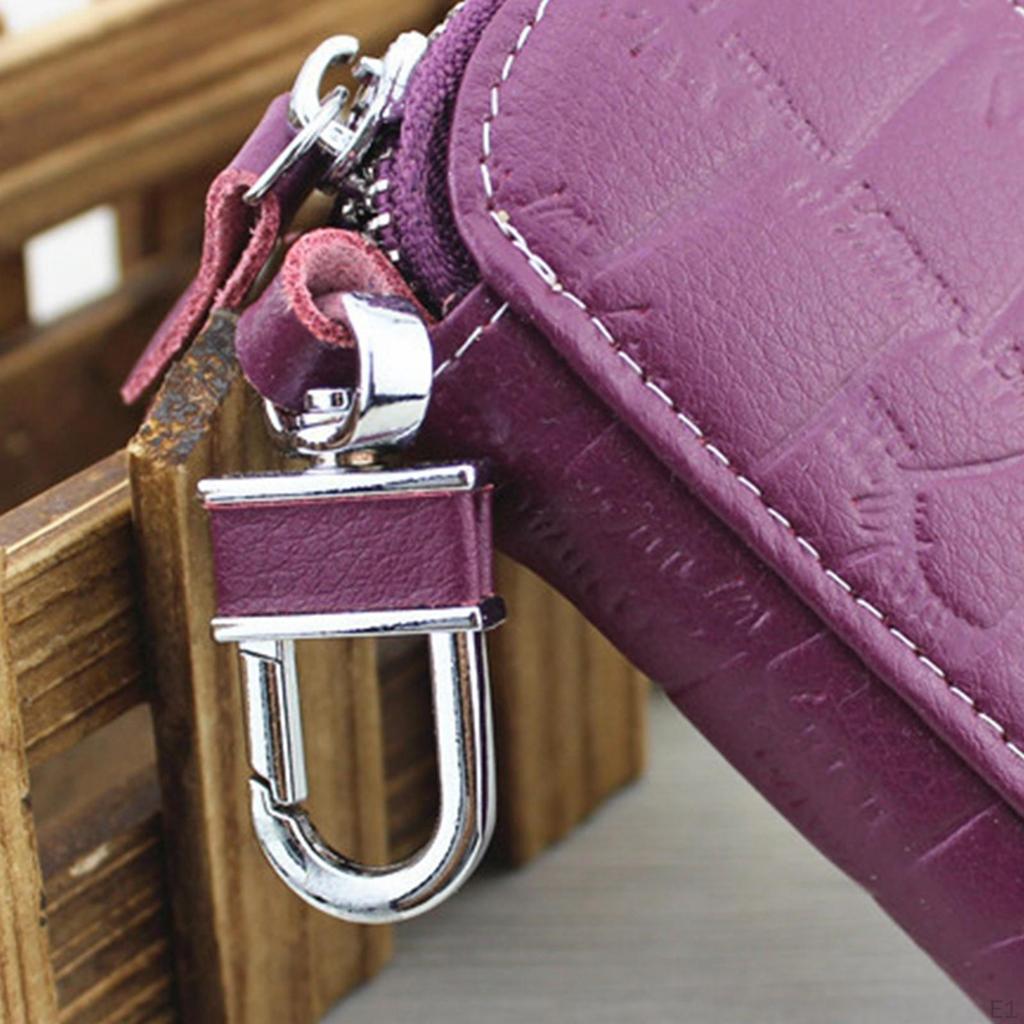 Halter Leder Autoschlüssel Organizer Damen Schlüsselanhänger Hüllen Unisex Tasche