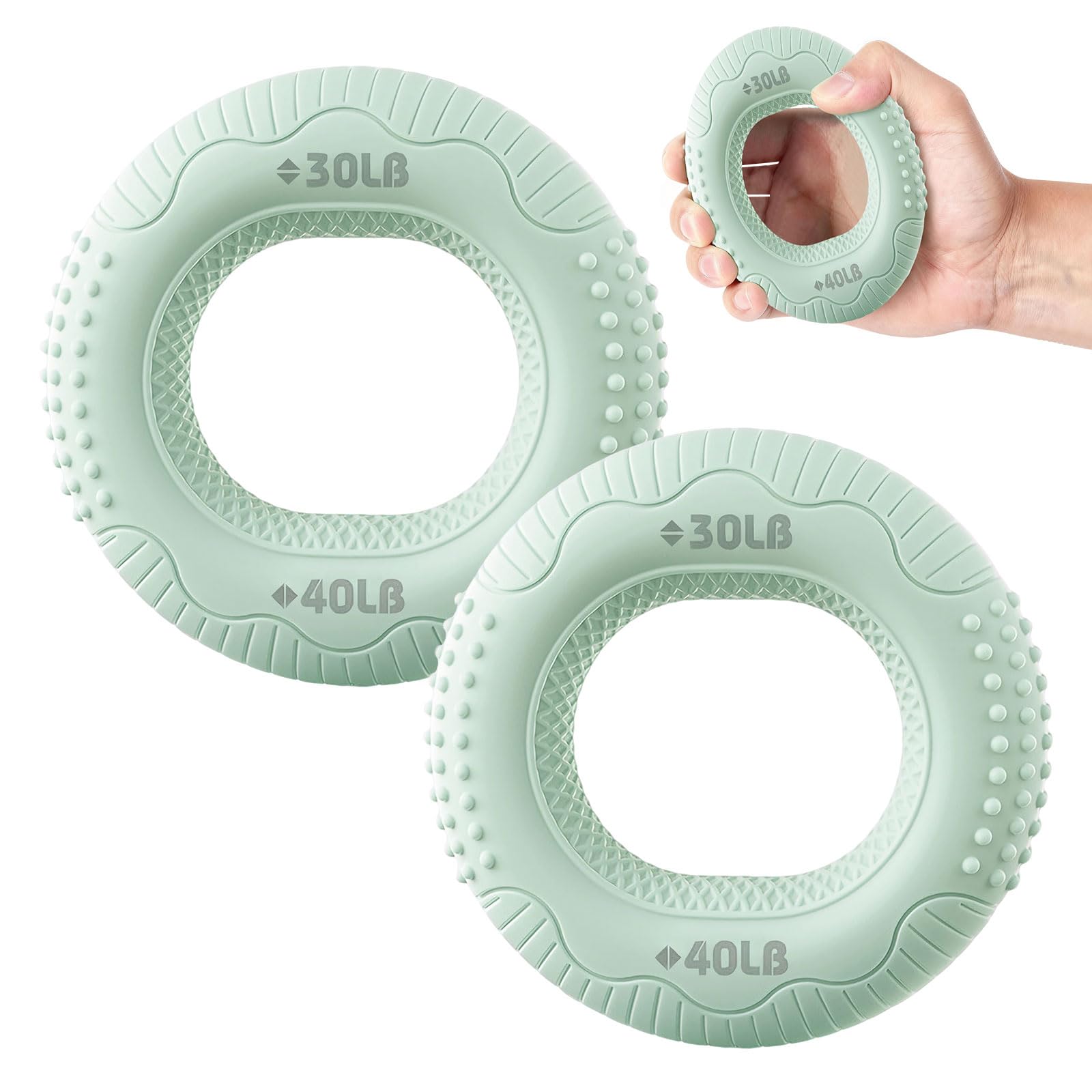 [Set of 2] Grip Strength Training Hand Grip Rehabilitation Finger