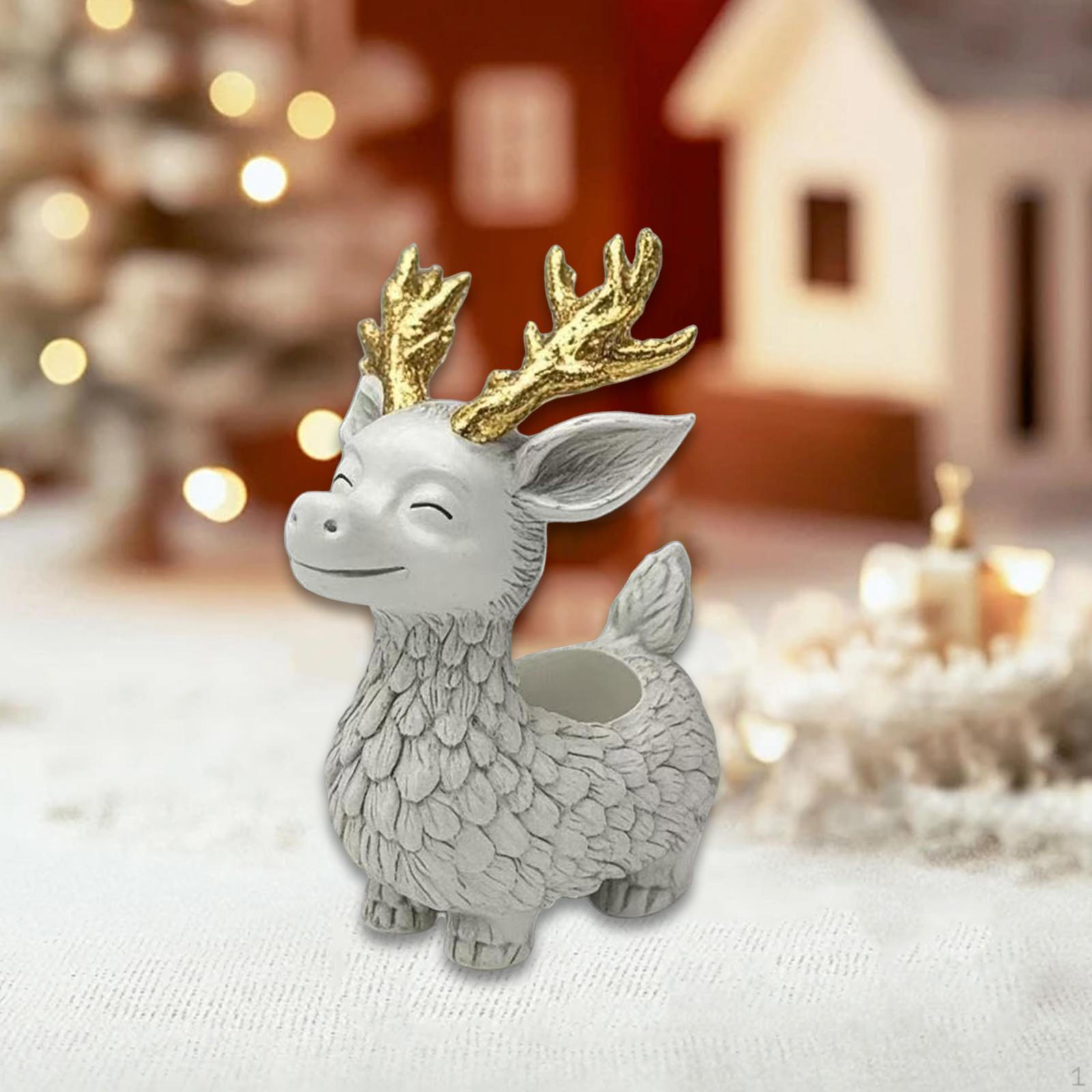 

Держатель для бонсай с дизайном оленя для стола или спальни White Reindeer